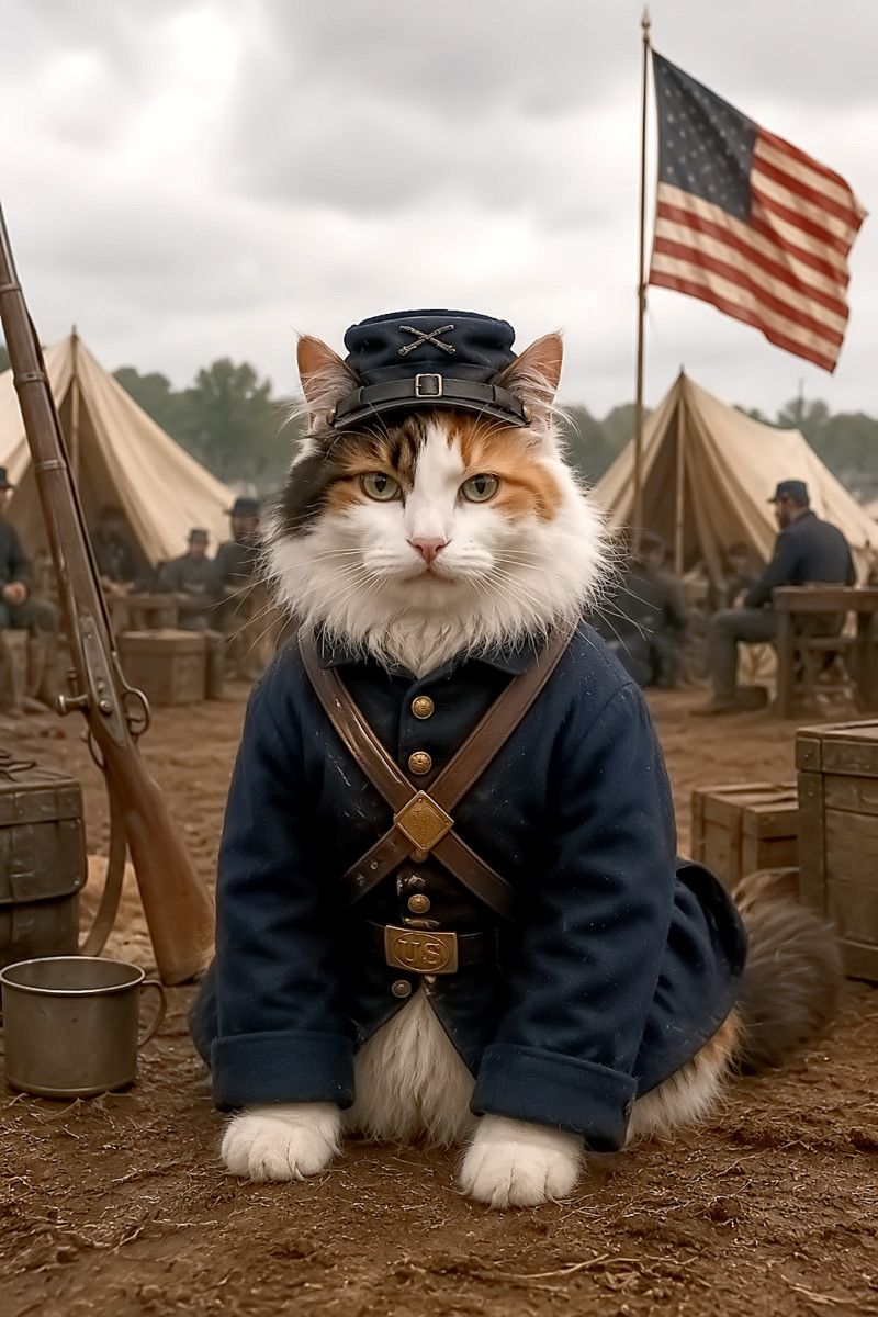 Historisch Portret van een Maine Coon