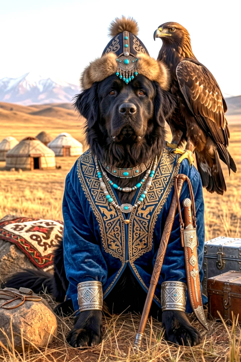 New Foundlander als Kazachse Waakhond.