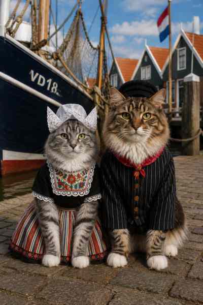 Maine Coons in Volendamse Stijl.