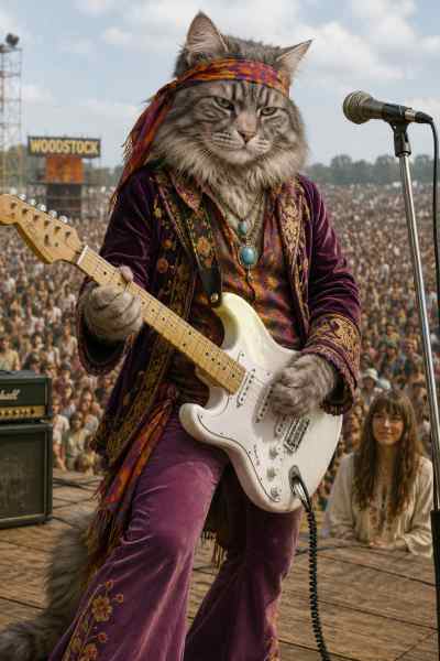 Jacki Hendrix – Purple Haze met Snorharen.